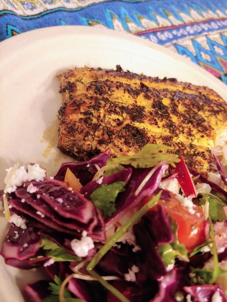 Read more about the article Seared Salmon and Savory Salad